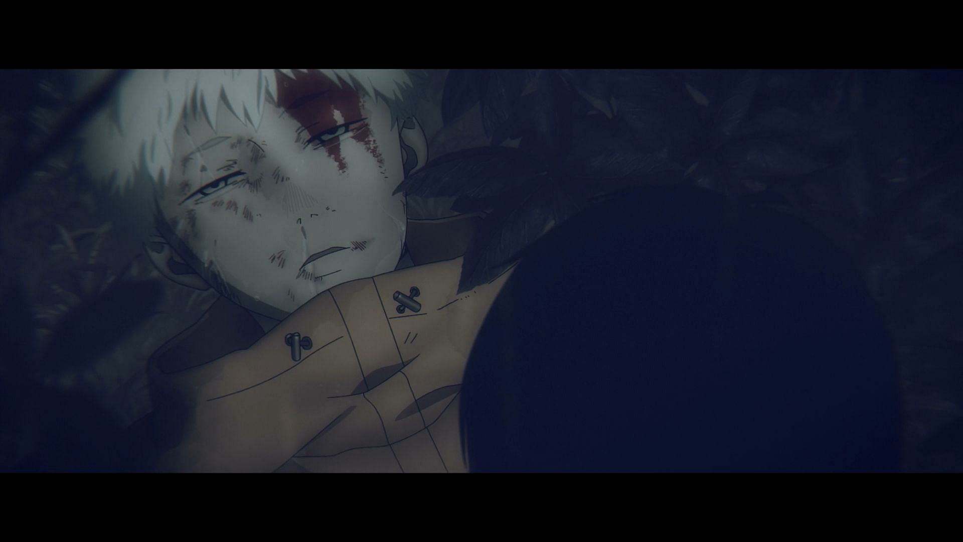Yoshiki as he finds Hikaru's dead body (Image via CygamesPictures)